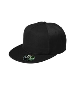 Czapka unisex czarna z haftem Rap 5P - 301