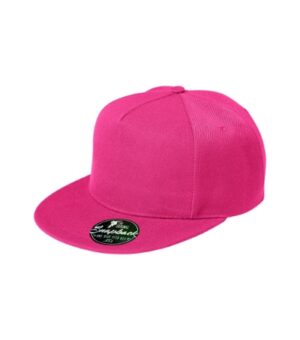 Czapka unisex czerwień purpurowa z haftem Rap 5P - 301