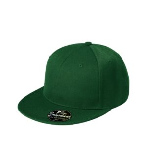 Czapka unisex zieleń butelkowa z haftem Rap 6P - 302