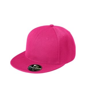 Czapka unisex czerwień purpurowa z haftem Rap 6P - 302