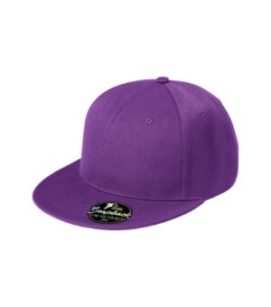 Czapka unisex fioletowa z haftem Rap 6P - 302
