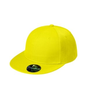 Czapka unisex cytrynowy z haftem Rap 6P - 302