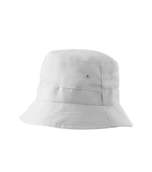 Kapelusik unisex biały z haftem Classic - 304