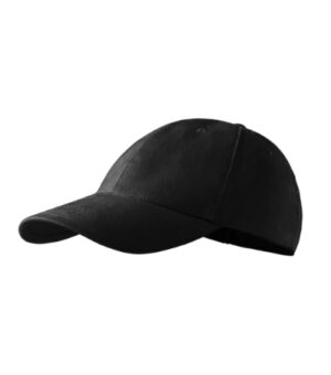 Czapka unisex czarna z haftem 6P - 305