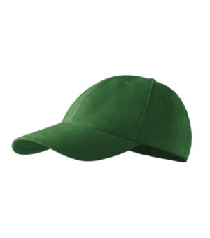 Czapka unisex zieleń butelkowa z haftem 6P - 305