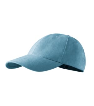 Czapka unisex błękitny z haftem 6P - 305