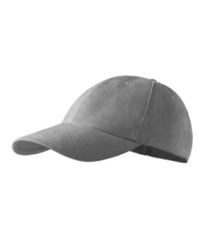 Czapka unisex siwoszary z haftem 6P - 305