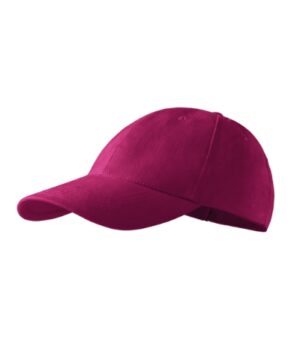 Czapka unisex fuksjowy z haftem 6P - 305