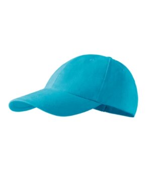 Czapka unisex turkus z haftem 6P - 305