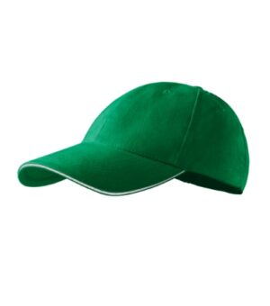 Czapka unisex zieleń trawy z nadrukiem Sandwich 6P - 306