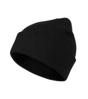 Czapka unisex czarna z haftem Beanie - 315