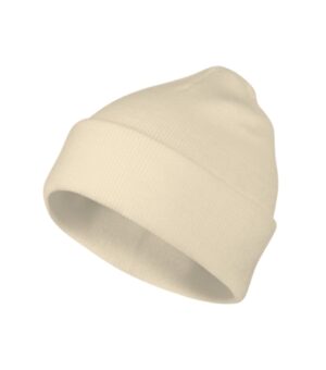 Czapka unisex migdałowy z haftem Beanie - 315
