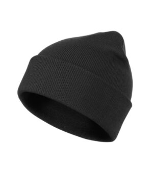 Czapka unisex ebony gray z haftem Beanie - 315