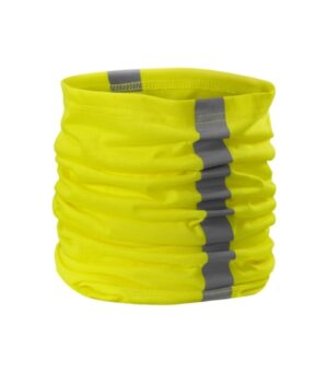 Chusta unisex fluorescencyjny żółty z haftem HV Twister - 3V8