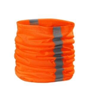 Chusta unisex fluorescencyjny pomarańczowy z haftem HV Twister - 3V8