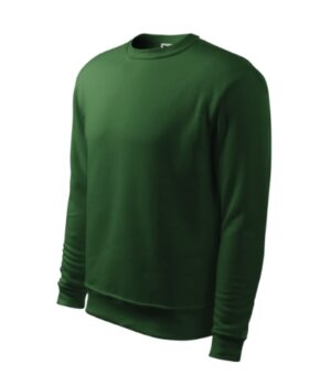 Bluza męska/dziecięca zieleń butelkowa z haftem Essential - 406