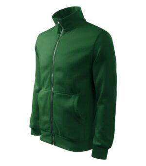 Bluza męska zieleń butelkowa z nadrukiem Adventure - 407