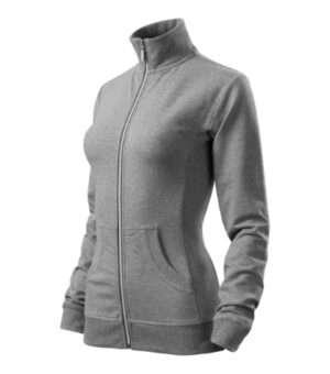 Bluza damska ciemnoszary melanż z haftem Viva - 409