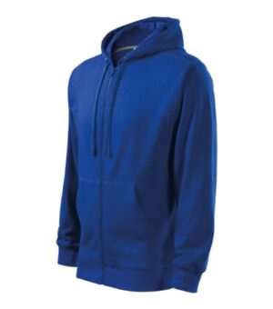Bluza męska chabrowy z haftem Trendy Zipper - 410