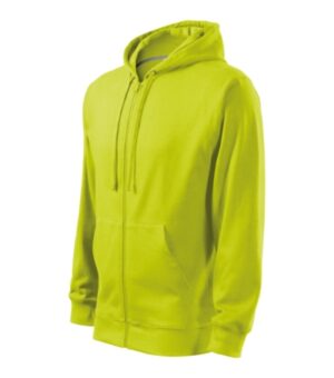 Bluza męska limetka z nadrukiem Trendy Zipper - 410