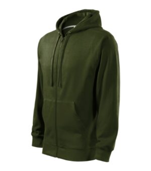 Bluza męska military z nadrukiem Trendy Zipper - 410