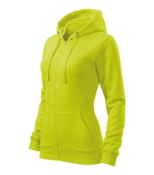Bluza damska limetka z nadrukiem Trendy Zipper - 411