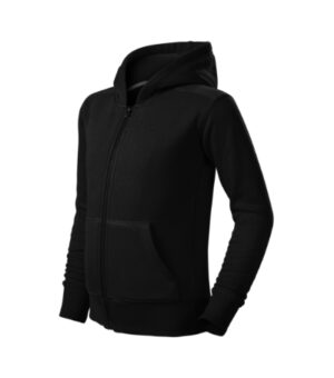 Bluza dziecięca czarna z haftem Trendy Zipper - 412