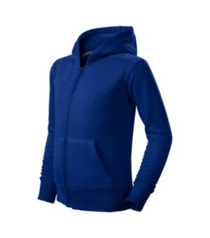 Bluza dziecięca chabrowy z haftem Trendy Zipper - 412