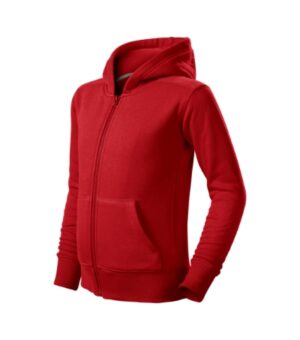 Bluza dziecięca czerwona z haftem Trendy Zipper - 412