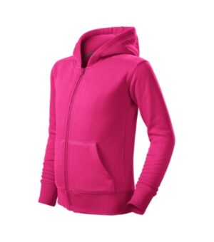 Bluza dziecięca czerwień purpurowa z haftem Trendy Zipper - 412