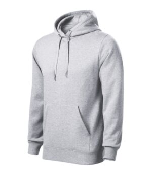 Bluza męska jasnoszary melanż z haftem Cape - 413