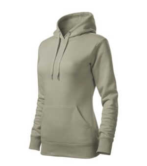 Bluza damska jasny khaki z haftem Cape - 414