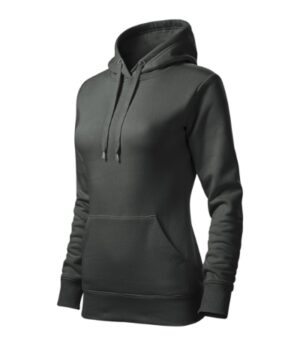 Bluza damska ciemny khaki z haftem Cape - 414
