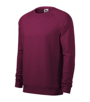 Bluza męska red plum melanż z haftem Merger - 415