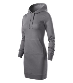 Sukienka damskie stalowy z haftem Snap - 419