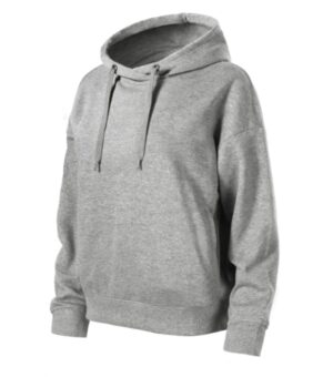 Bluza damska ciemnoszary melanż z haftem Moon - 421