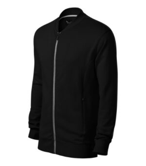 Bluza męska czarna z haftem Bomber - 453