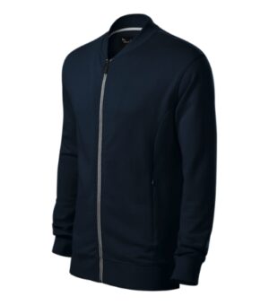 Bluza męska granatowa z haftem Bomber - 453