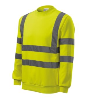 Bluza unisex fluorescencyjny żółty z haftem HV Essential - 4V6