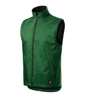 Kamizelka unisex zieleń butelkowa z haftem Body Warmer - 509