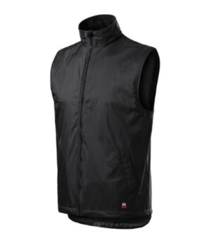 Kamizelka unisex ebony gray z haftem Body Warmer - 509