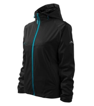 Softshell kurtka damska czarna z haftem Cool - 514