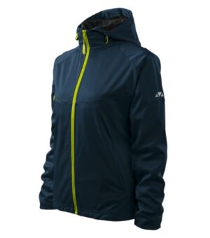 Softshell kurtka damska granatowa z haftem Cool - 514