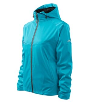 Softshell kurtka damska turkus z haftem Cool - 514