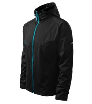 Softshell kurtka męska czarna z haftem Cool - 515