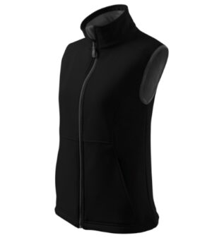Softshell kamizelka damska czarna z haftem Vision - 516