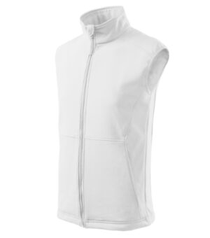 Softshell kamizelka męska biała z haftem Vision - 517
