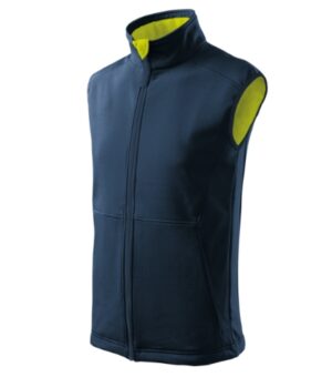 Softshell kamizelka męska granatowa z haftem Vision - 517