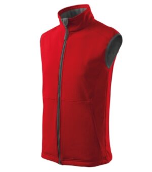 Softshell kamizelka męska czerwona z haftem Vision - 517