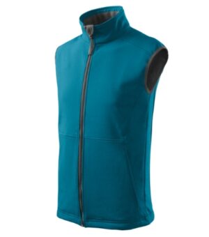 Softshell kamizelka męska ciemny turkus z haftem Vision - 517